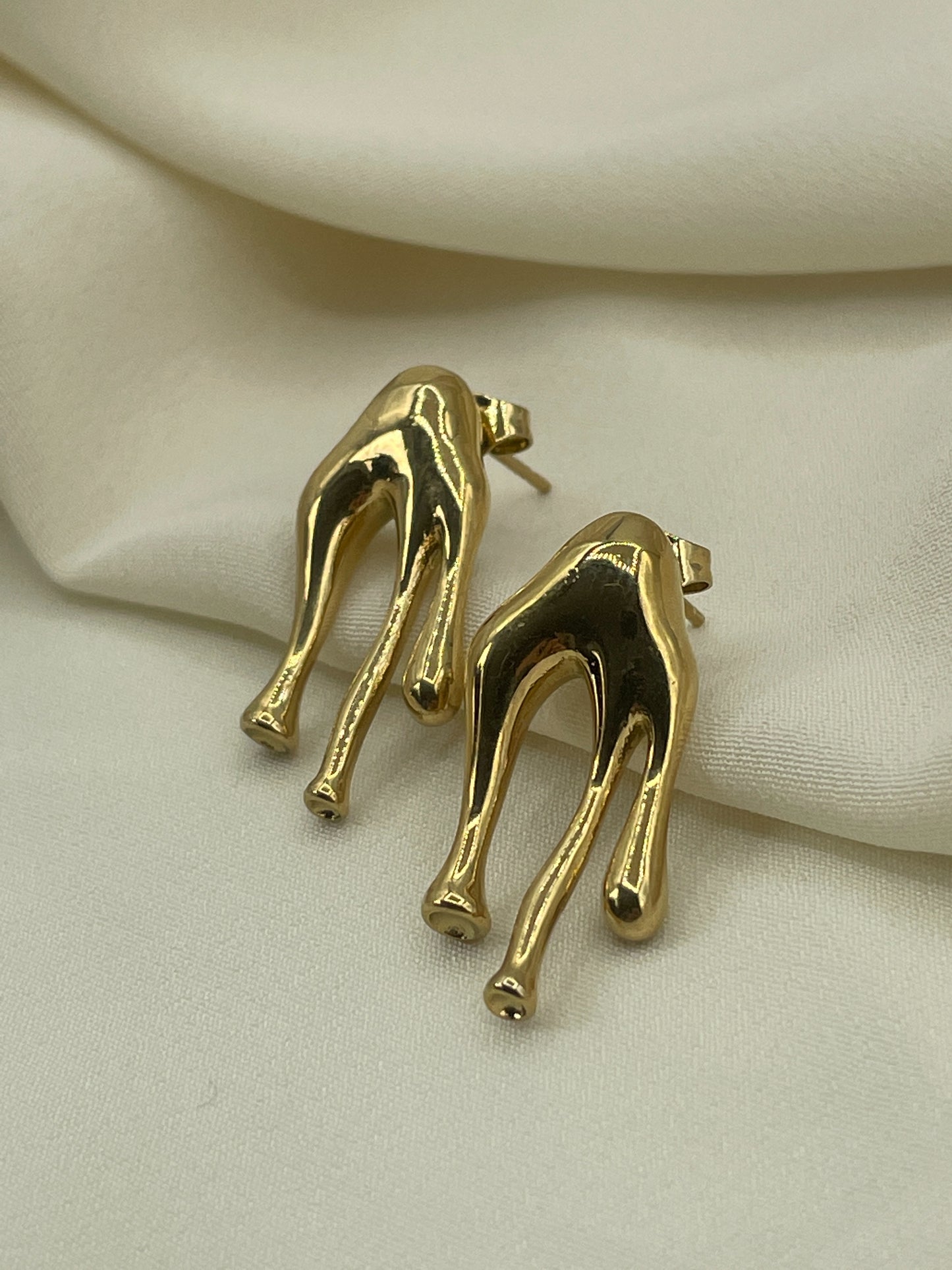 Triple Liquid Gold Earrings