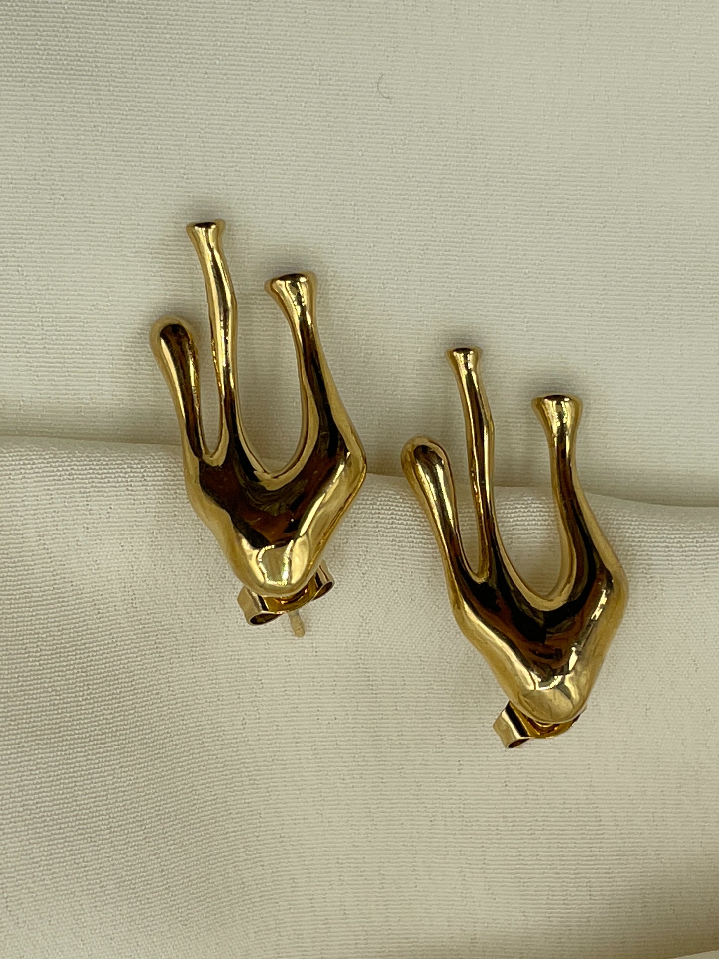 Triple Liquid Gold Earrings