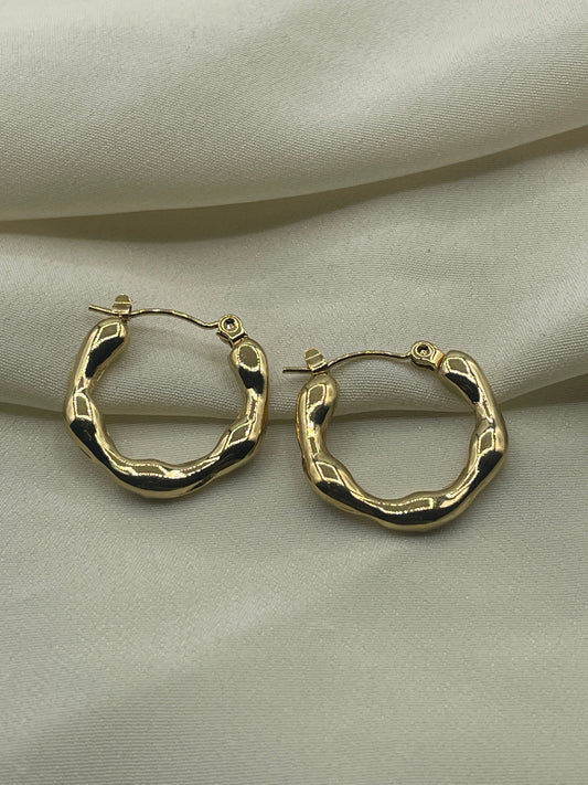 Wavy Hoops Earrings